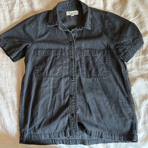 Black denim Madewell shirt